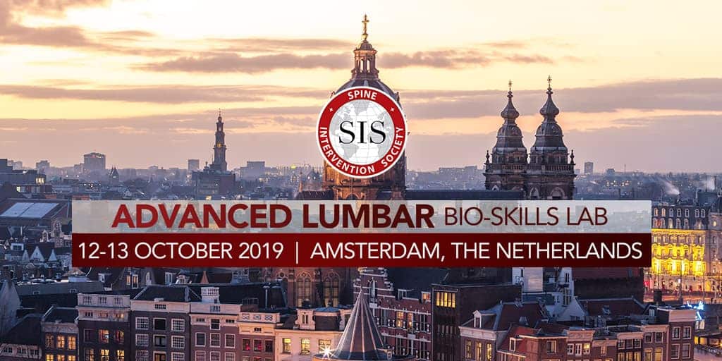 Spine Intervention Society Advanced Lumbar Bio- Skills Lab